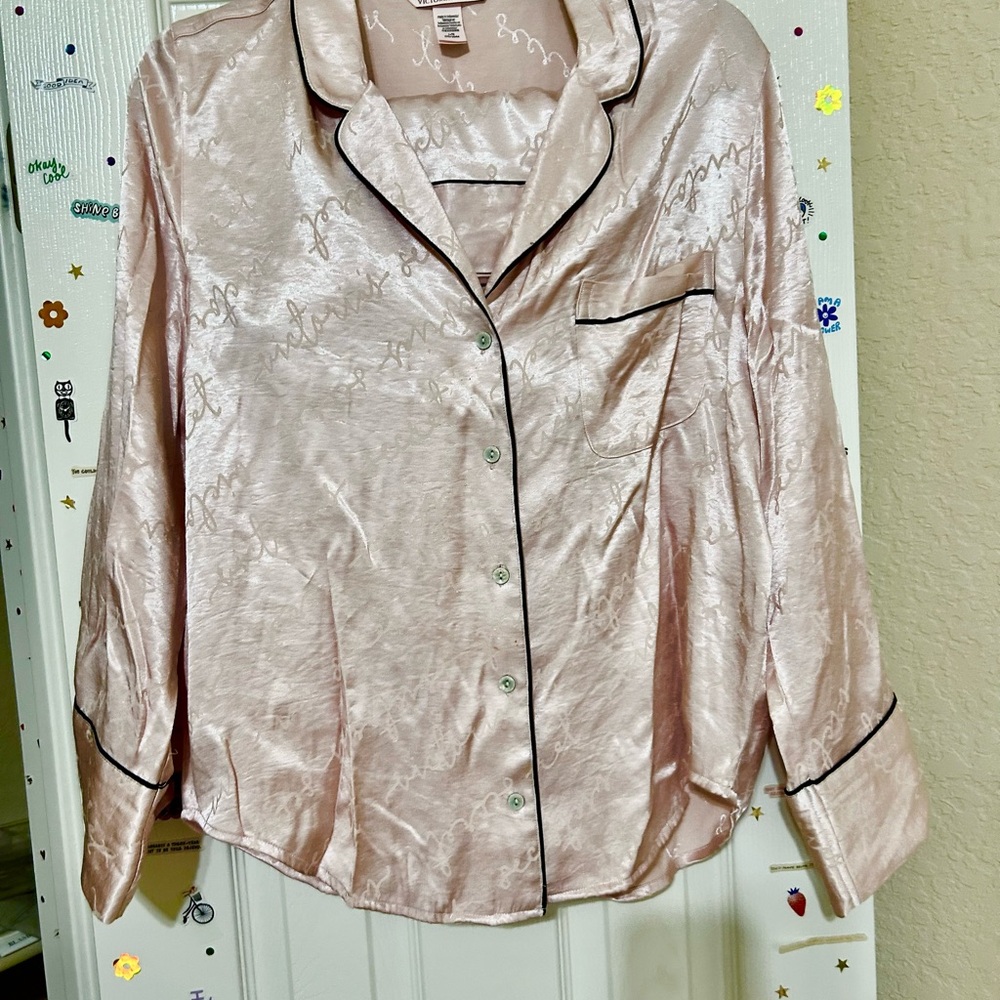 Victoria Secret Satin Pajama Top